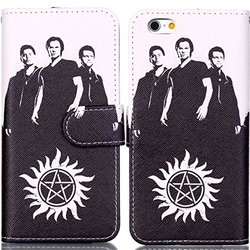 Iphone 6 Plus Case, Iphone 6S Plus Wallet Case - Supernatural Pattern Premium PU Leather Wallet Card Holder Pouch Flip Case Cover with Stand Function for Apple iphone 6 Plus iphone 6S Plus