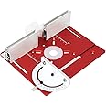 JCFANTS Router Table Insert Plate, Multifunctional Trimming Engraving Table, Aluminium Insert Plate for Table Woodworking Ben