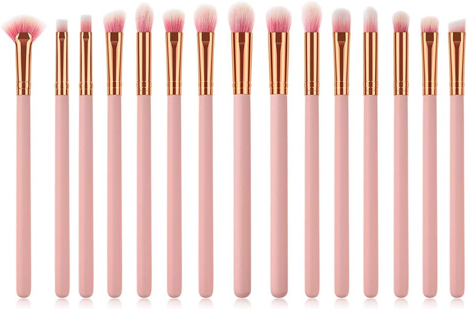 Hengyedianlijishu 15 Makeup Brush Set Eyeshadow Blend Essence Eye Cosmetic Concealer