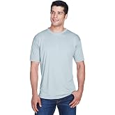 UltraClub Men's Cool &amp; Dry Sport Performance Interlock T-Shirt XL GREY