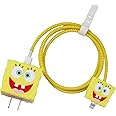 3D Cute Cartoon Charger Protector Case - Compatible for Apple 20W USB-C Power Adapter and Lightning Cable, No.16(4 in1)