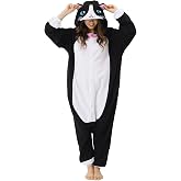 Veyryth Unisex Adult Onesie Pajamas, Animal Halloween Costume, One-Piece Cosplay Sleepwear for Men and Women