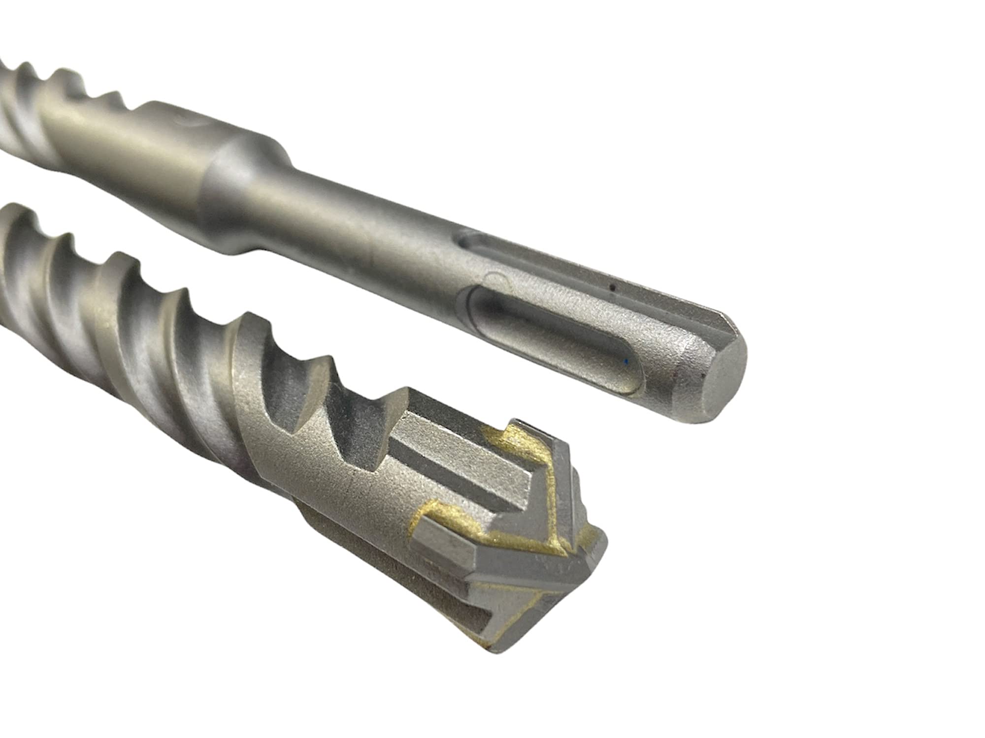 SDS Plus Cross Head Hammer Drill Bit - 4 Point X Head Cutter Carbide Double Twisted - Drilling Masonry, Concrete, Brick, Stone (10 x 260mm)