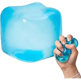 Slow Rising Squishy Cube, Squishy Fidget Toy Cubes Squeeze Blue Cube Ball | Taba Squishy Non-Sticky Desk Toy for Relaxation &amp; Focus for Adults,Blue