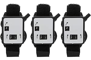 FOCKETY Golf Score Counter Watch, Watch Type, Manual Dial Indicator, Golf Score Keeper, 3Pcs Golf Score Counter Beginners for Home Golf Enthusiasts Golf Course