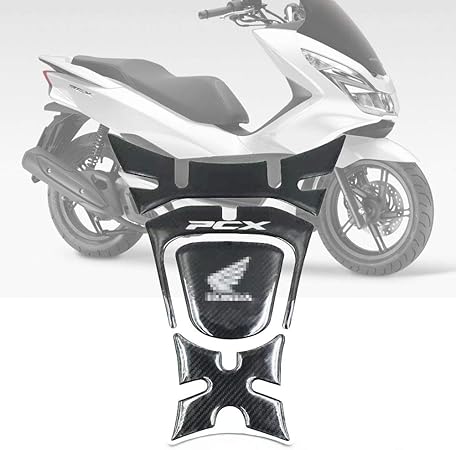 Amazon ホンダpcx125pcx150 Pcx 125 Pcx 150 17 19 5dカーボンファイバー樹脂デカールオートバイプロテクター燃料タンクパッドステッカー タンクパッド 車 バイク