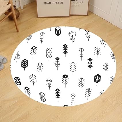 Amazon Com Gzhihine Custom Round Floor Mat Modern Decor
