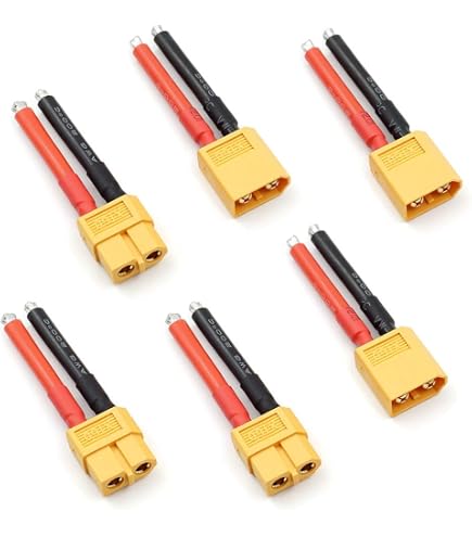 Câble Séparateur Y XT60 10cm 14AWG - 1 Mâle Vers 2 Femelles - Pour Modèles RC Et Jouets