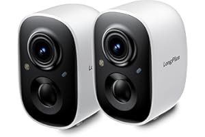 Security Camera Wireless Outdoor 2Pack, 2K Battery Powered Cameras for Home Security with AI Motion Detection, Spotlight & Si