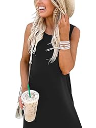 ANRABESS Women's Sleeveless Loose Plain Maxi