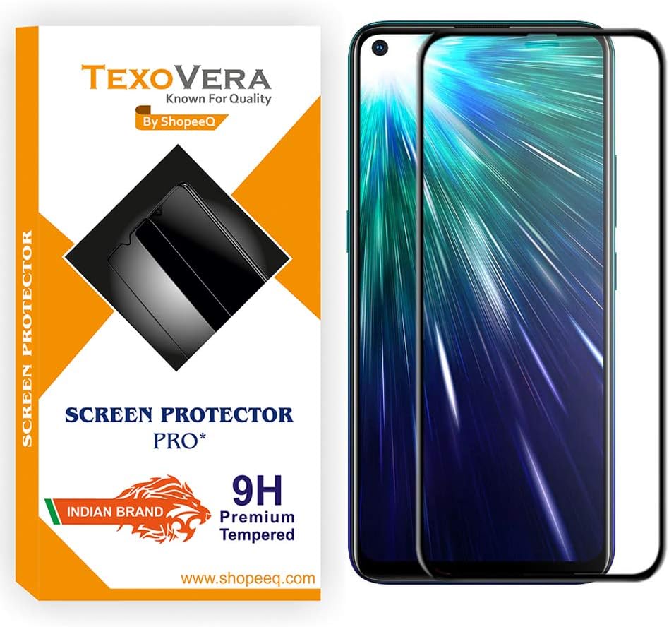ShopeeQ 9H Hardness Edge to Edge Screen Guard Protector for Vivo Z1 Pro Tempered Glass Extra with Full Glue Glass