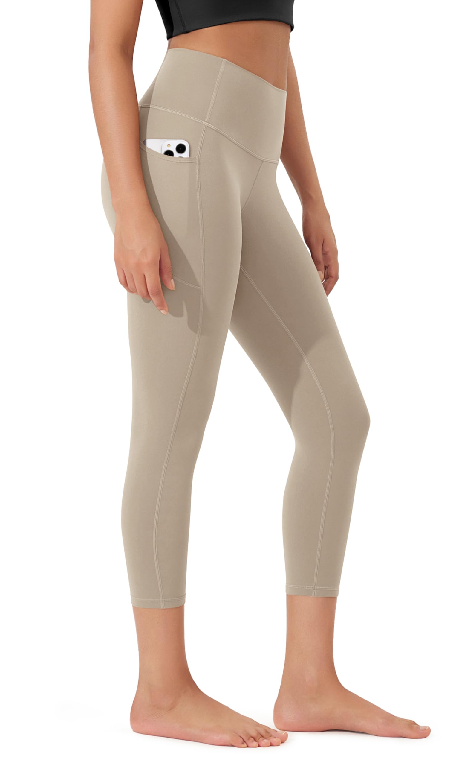 ODODOS Buttery Soft Lounge Yoga Capris with Pockets