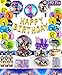 Video Game Party Supplies Decorations - for 16 Guests Birthday Party Favor for Boys , Includes Flatware, Spoons, Plates, Cups, Straws, Table Cover, Invitation Cards, Balloons,Cake Topper Tower,Banner