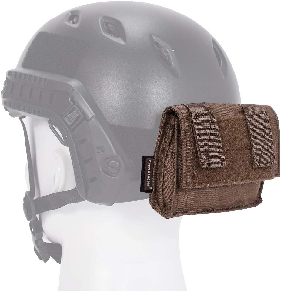 emersongear Molle Tactical Helmet Pouch Removable Gear Pouch Tactical FAST Helmet Accessories Utility Pouch Helmet Cover Counterweight Bag, Counterbalance Weight Bag