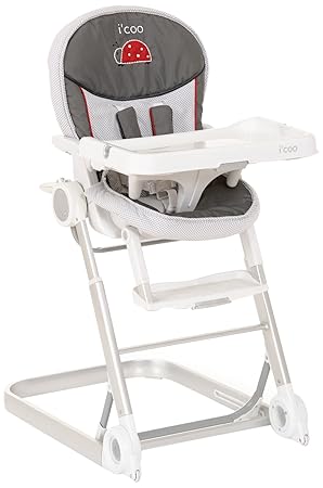 Amazon Com I Coo 1 2 3 Grow With Me Chair Grey 0 48 Months Discontinued By Manufacturer Baby