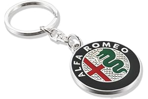 ARKOSKNIGHT Creative Car Logo Keychain for Car 3D Chrome Metal Alloy Key Chain Gifts for Women and Men Keyring Universal Size