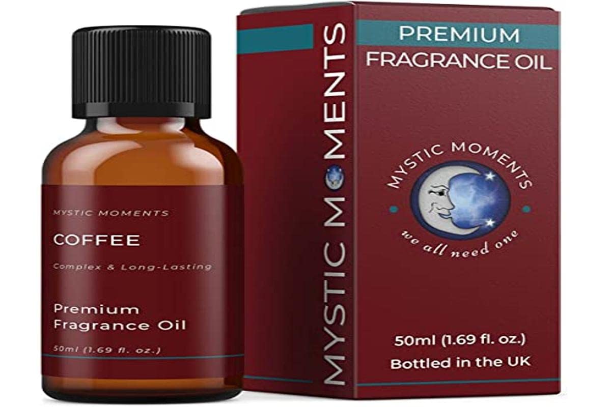 Mystic Moments | Coffee Fragrance Oil 50ml | Rich Roasted Aroma for Candles, Soap & Home Fragrance | Warm & Invigorating Scent