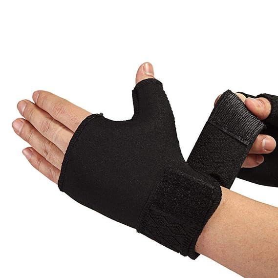 LIANA IRWIN 1 Paar Hand Palm Daumen Handschuh Fingerlose Handgelenk Bandage Wrap Elastische Unterstützung fit Daumensattelgel