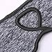 Women’s Ponytail Headband Ear Warmer Head Wrap Yoga Hair Band Running Sweatband (Charcoal-gray)