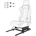 Hottoby Rear Seat Stand Racing Wheel Frame Parts/Accessories Mounting Seat Installable Most Chair Stand Simulator Cockpit Wheel and Pedals Not Included