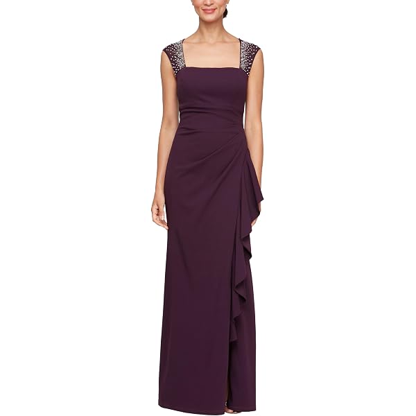 chinese dress ladies Amazon.com: Eliza J Women's Ruffle Front Formal Dress, Black, 4 : Clothing,  Shoes & Jewelry