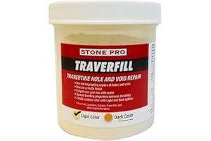 Stone Pro Traverfill - Travertine Hole and Void Repair - 1 Pound - Light