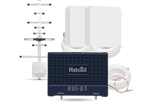 Cell Booster for Home & Cell Phone Signal Booster with 2 Indoor Panel Antennas Band 66/2/4/5/12/17/13/25 for All Canadian Car