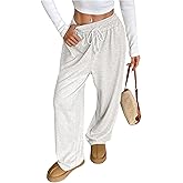 GORGLITTER Women's Drawstring Waist Wide Leg Sweatpants Comfy Casual Lounge Athletic Track Pants