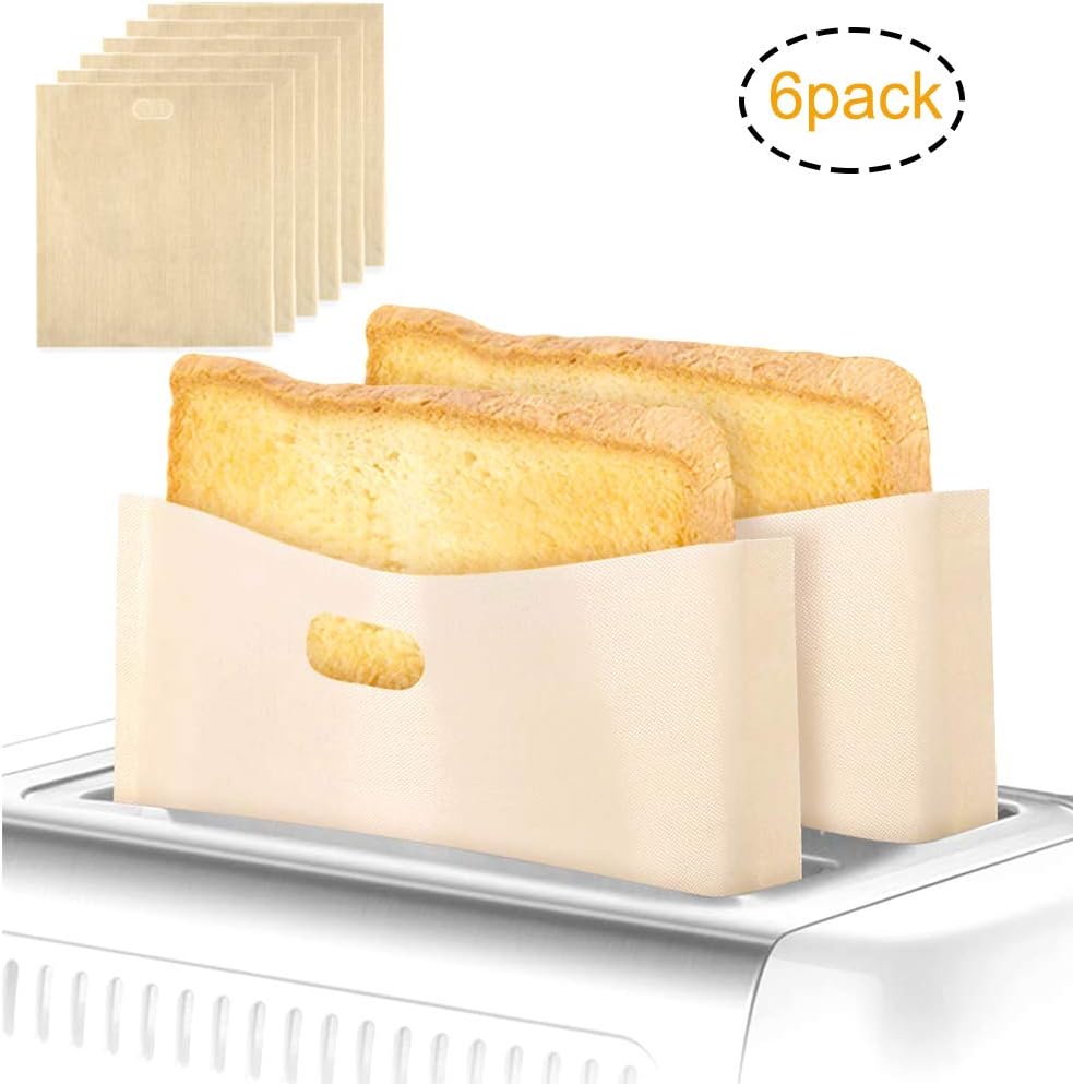 Non Stick Toaster Bags Reusable Sandwich Toasties Snack Toast Bags Heat