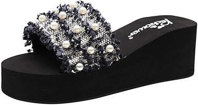 high wedge flip flops