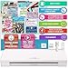 Silhouette Cameo 3 White Bluetooth Starter Bundle with 26 Oracal Vinyl Sheets, Transfer Paper, Class, Guide and 24 Sketch Pens