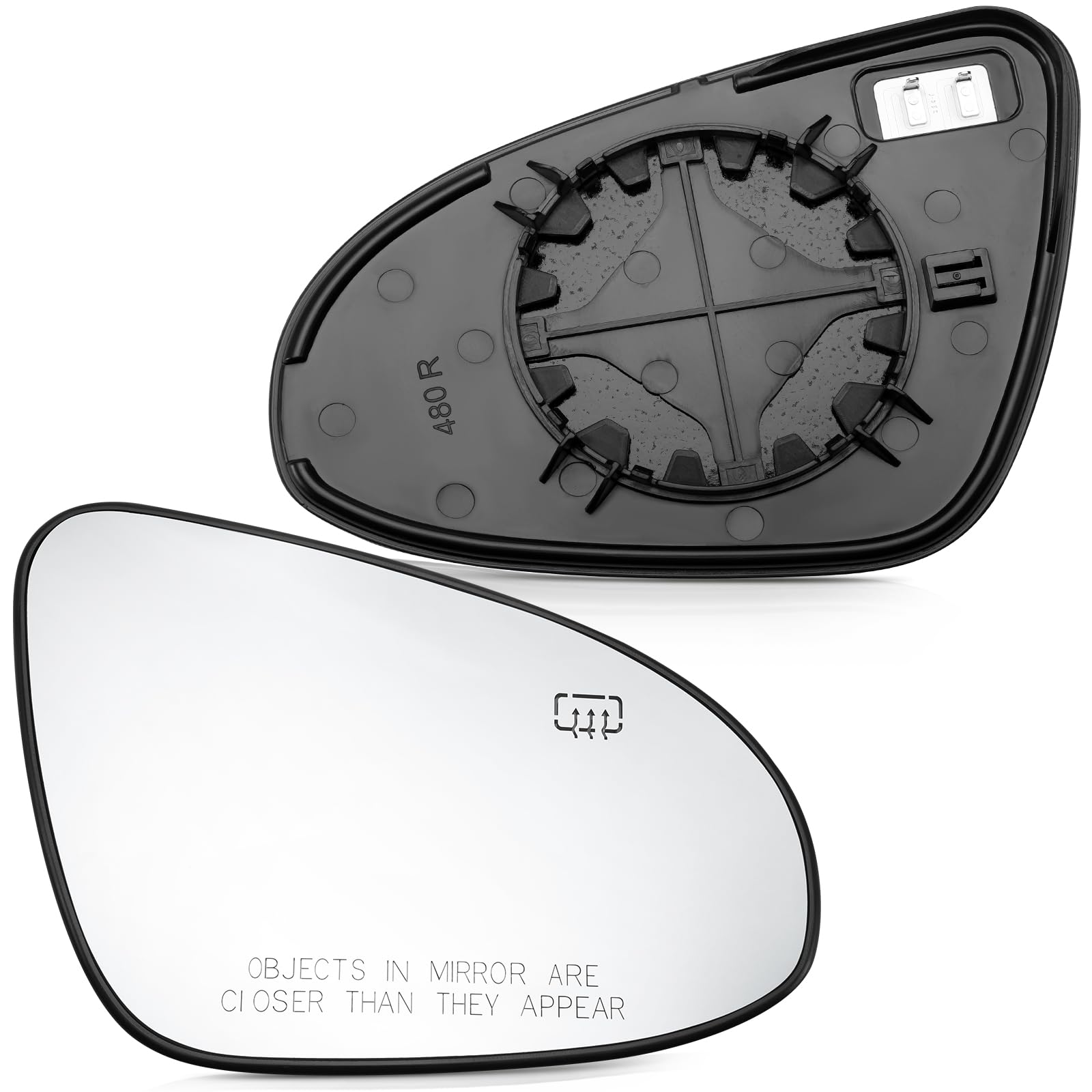 Photo 1 of LOIYLLEN Passenger Side Mirror Replacement for Toyota Corolla 2014 2015 2016 2017 2018 2019 - Right Side Mirror Glass, Rear View Mirrors Glass with Power Heated