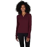 Yogalicious Half Zip Lightweight Workout Long Sleeve Athletic Jacket with Front Pockets and Thumbholes