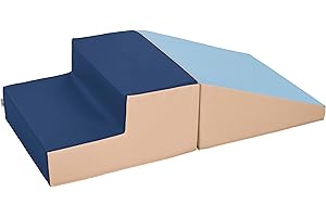 ECR4Kids SoftZone Junior Little Me Climb and Slide, Beginner Climber, Earthtone 2 Piece