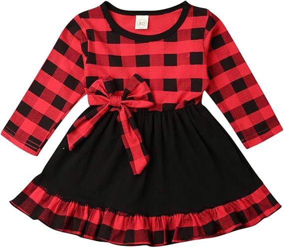 girls buffalo plaid dress