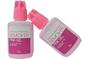 LAVALANDO 2 Pack Gel Remover for Eyelash Extensions Gel Lash 15ml, Fast Lash Adhesive Dissolution time - 60 Seconds