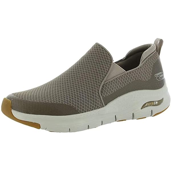 Amazon.com | Skechers Men's Arch Fit Banline Shoe, Taupe, 11 4E US