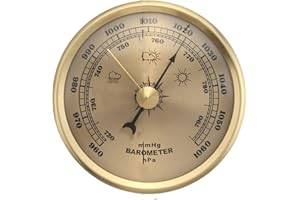 Traditional Weather, Station Barometer, Great Barometers for Home Barometric Pressure Gauge(130mm)