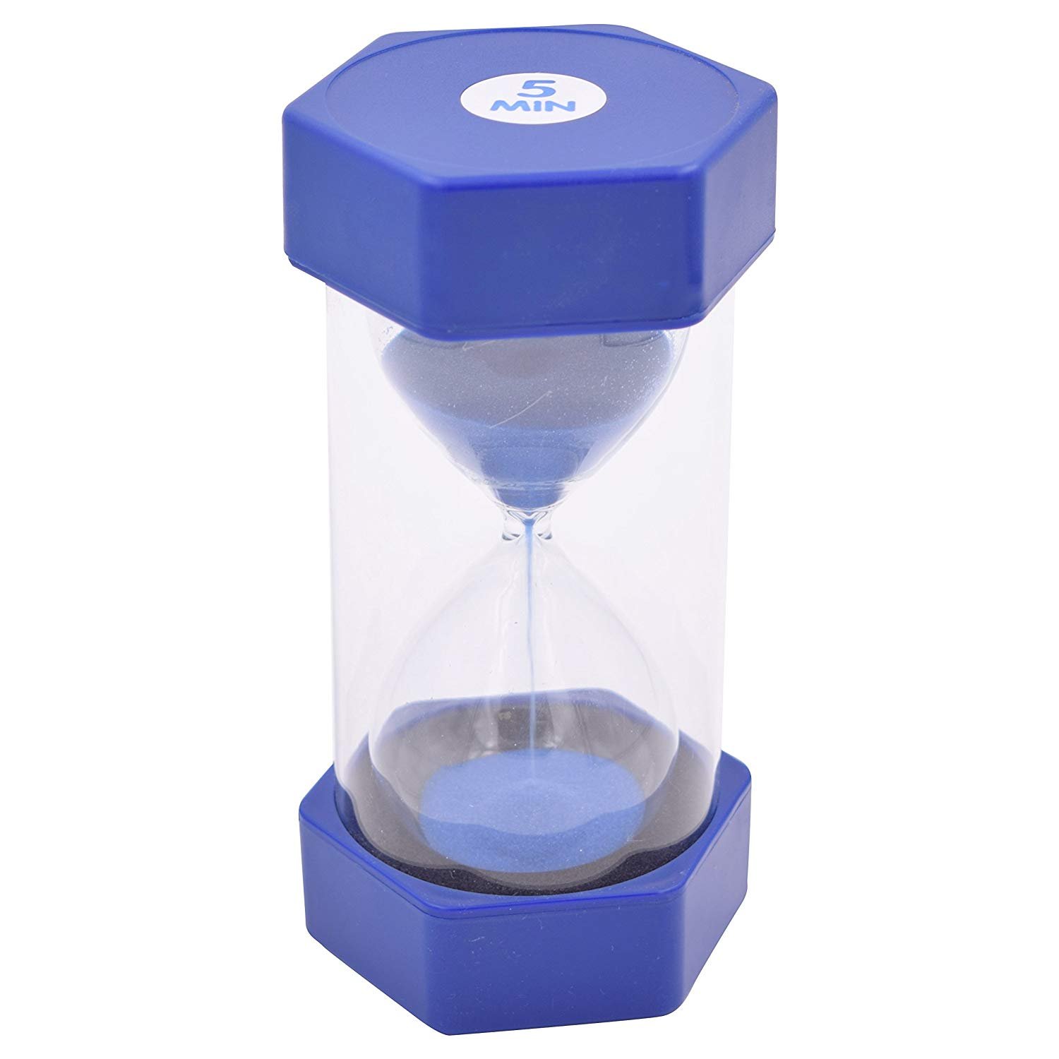 Large Sand Timer in Safecase - Perfect for Teachers Classrooms Home Or Office Decor - Height 16cm (5 Minutes)