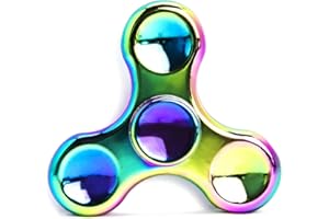 Rainbow Fidget Spinner[Metal Fidget Spinner] Figit Hand Toy for Kids Stress Reduce ADHD Anxiety Steel Bearing