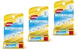 Carmex Weather Guard Lip Balm SPF30 Moisturizing Sunscreen 0.15 oz 3 Pack view 1