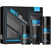 LAIKOU Men's Skin Care Set, Gifts for Men, Skincare Gift Set, Men Skincare with Facial Cream, Facial Cleanser, Facial Toner Father's Day Christmas Birthday Valentines for Him Dad Son Husband Boyfriend