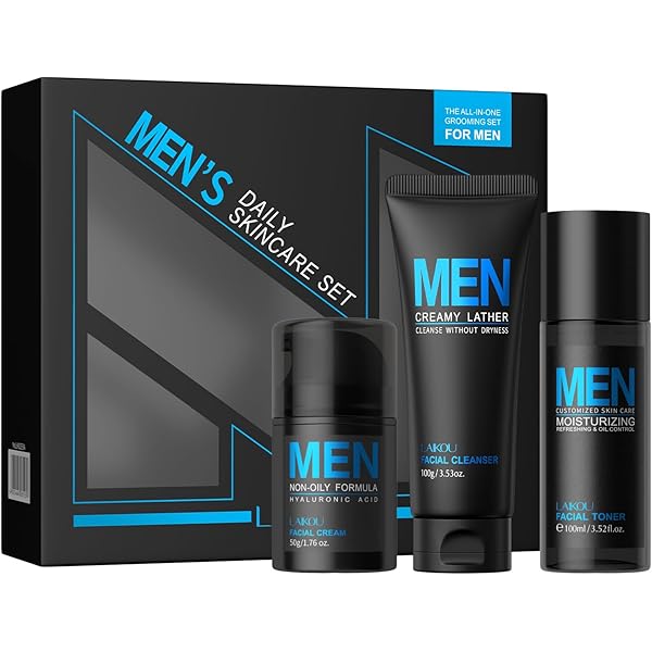 Amazon.com: 3PCS Cool Oil Control Mens Facial Care Kit, Mens Skin