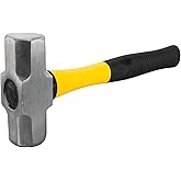 Performance Tool 1935 2 lb. Sledge Hammer with Fiberglass Handle | Heavy duty forged steel head. Anti-shock fiberglass core. Rubber cushion grip. 11-inch overall length