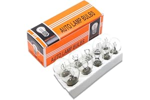 GKmow 10 PCS Car Brake Bulb, 1016 12V 21/5W BAY15D High Low Foot Dual Beam Turning Light, Super Bright Light Tail Light Replacement, Universal Brake Marker Bulb for Most Cars (Transparent #01)