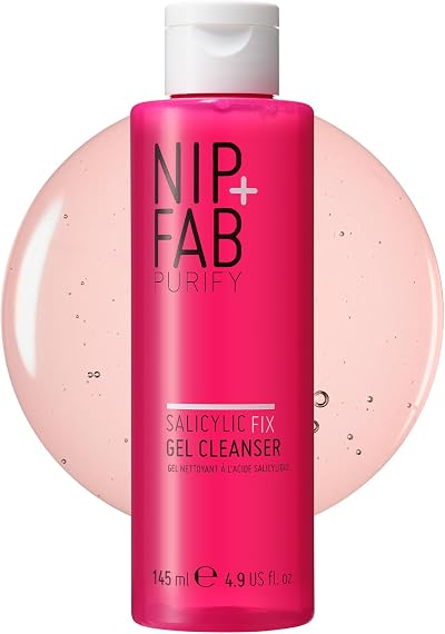 Nip+Fab Salicylic Fix Gel Cleanser 145ml Purifying Exfoliating Face Wash