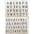 KWELLAM 2pcs/lot ABC English Alphabet Capital Lower Case Numbers Clear Stamps for Card Making Decoration and DIY Scrapbooking