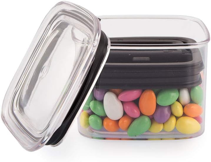 Airscape Lite Plastic Airtight Food Storage Canister - Patented Airtight Lid Preserves Food Freshness, Clear, Small 4-Inch: Food Savers: Kitchen & Dining