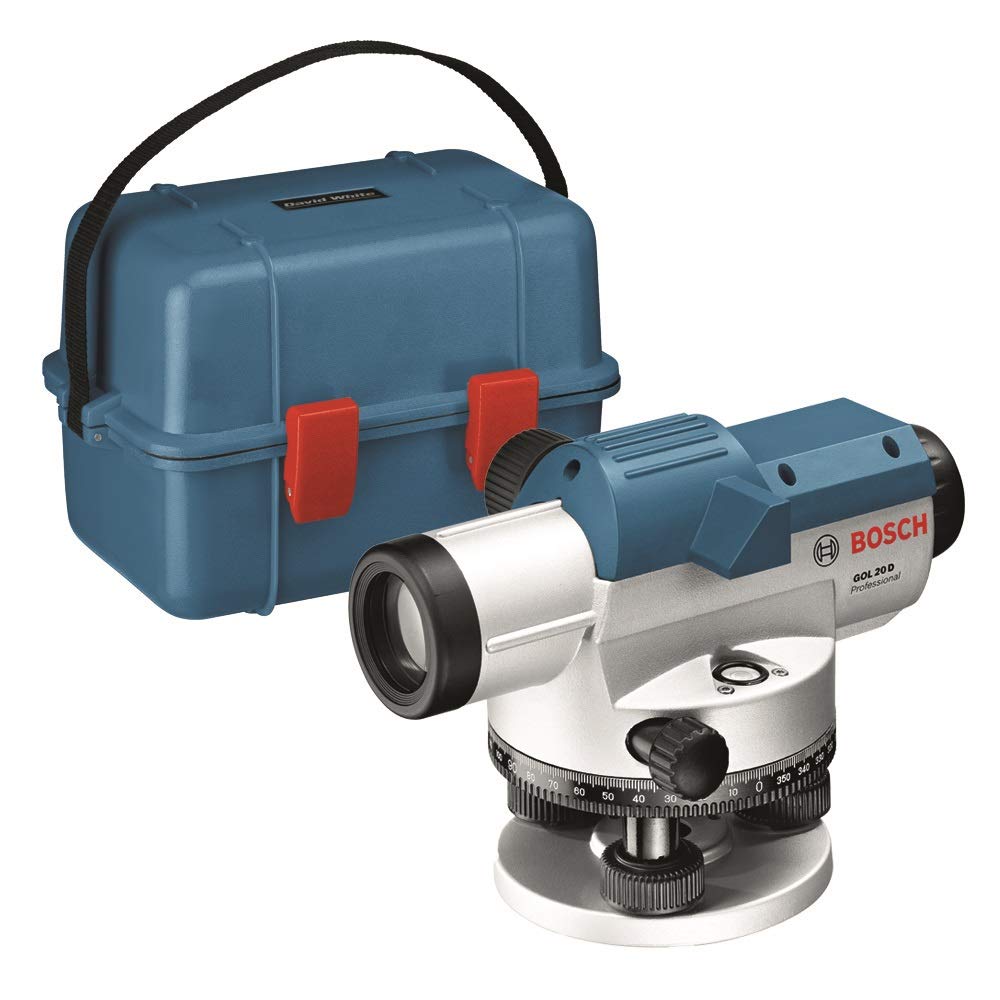 Bosch Professional Optical Level GOL 20 D (20x Magnification, Unit of Measure: 360 Degrees, Range: up to 60m, in Carrying case)