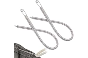 RUNSGO 2 PCS Spring Drawstring Needle Threader,DIY Rope Threader Clip,Drawstrings Replacement with Easy Threaders,Drawstring Threader Tool Set,for Drawstring Replacement for Hoodies,Pants
